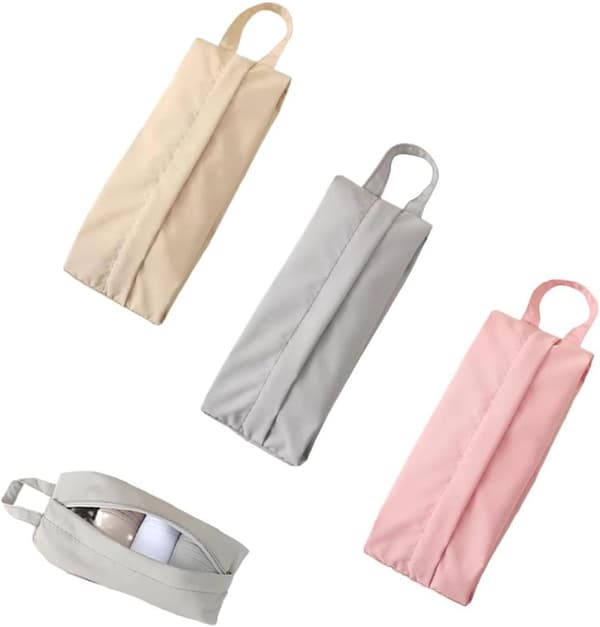 3-pack resestrumppåsar med dragkedja, mini kompressionsunderklädespåsar