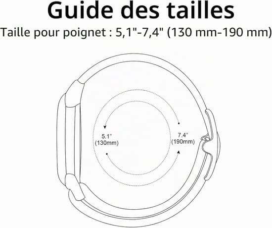 Två elastiska utbytbara armband för barn - Reptåligt flätat nylonöverdrag - Regnbåge - 17 cm