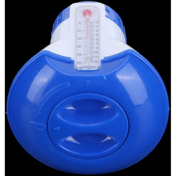 Flydende kemikaliedispenser til pool med klortermometer