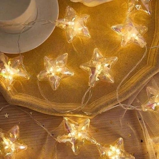 1,5 m 10 LED laserstjärneljusslinga