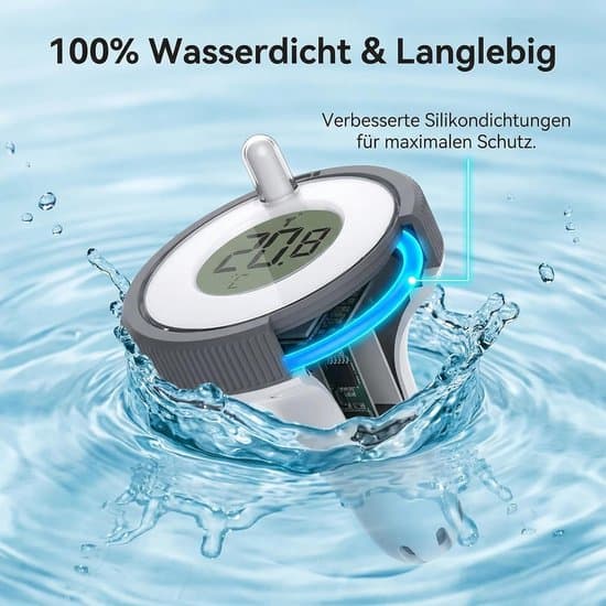 Trådlös poolvattentermometer med digital display för spa, jacuzzi och bad
