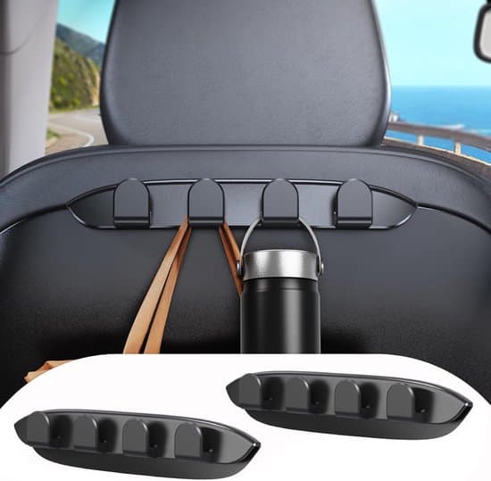 Bilbarnstols krokar för Tesla Model 3/Y - 2-pack - Svart
