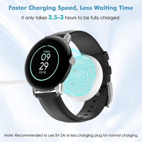 Magnetisk USB-C-laddningsdockningskabel (1 m) för Google Pixel Watch 3/2 & Fitbit Versa 4/Sense 2
