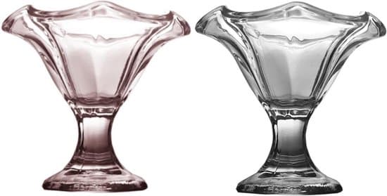 Dessertkopp - Glasskål - Dessertserveringskopp - Lättviktsdesign - 160 ml - Transparent