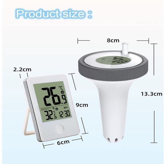 Digital Pooltermometer - Wi-Fi - LCD-skærm - IPX7
