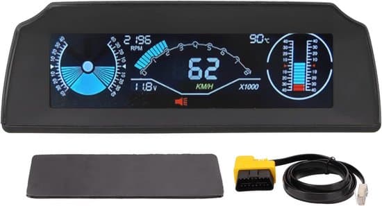 Universal bil Head-Up Display til instrumentbræt med multifunktionel datavisning