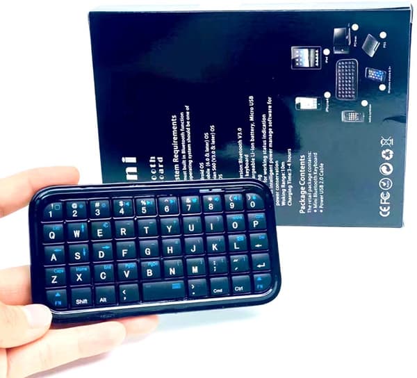 Universal trådløst Bluetooth mini bærbart tastatur til flere systemer