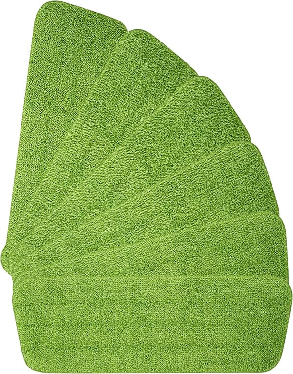 6-pack ersättningsmoppdynor, mikrofiberspraymoppdynor, lämpliga för spraymoppar (grön)