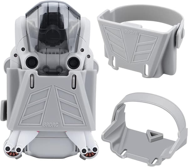 Propelbeskyttere til DJI Mini 3 Pro, stive ABS-stabilisatorremme, grå
