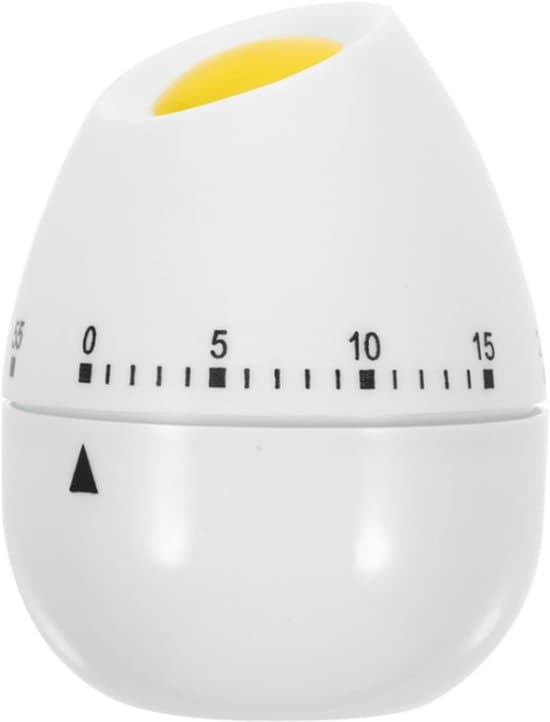 6x6x8 cm ABS Hvid Mekanisk Æggekoger Køkken Timer