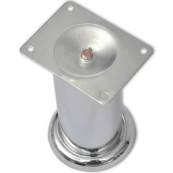 Runde sofaben, 8 stk., forkromet, 120 mm.