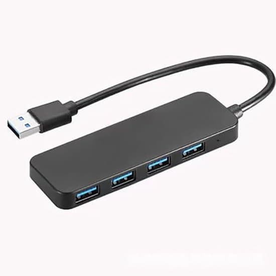 USB Hub 3.0, 4-ports USB-hubs, USB-splitter Mini USB-deler til stationær computer, bærbar computer, Xbox, flashdrev, HDD, konsol, printer, pc