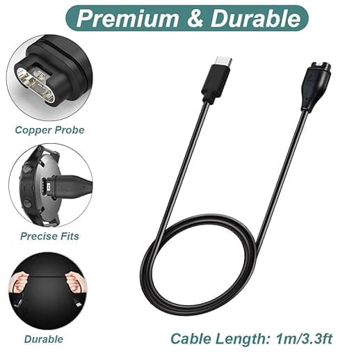 Latauskaapeli Garmin-kelloille