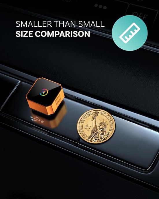 Mini langaton CarPlay-sovitin (2026) - Langallinen CarPlay & Android Auto, Plug & Play, iPhone iOS 10+ ja Android 11+