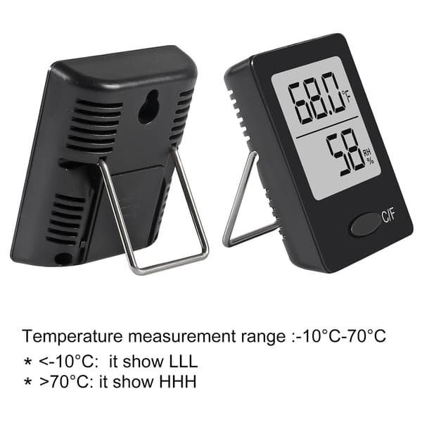 2-pack mini digital inomhustermometer och luftfuktighetsmätare