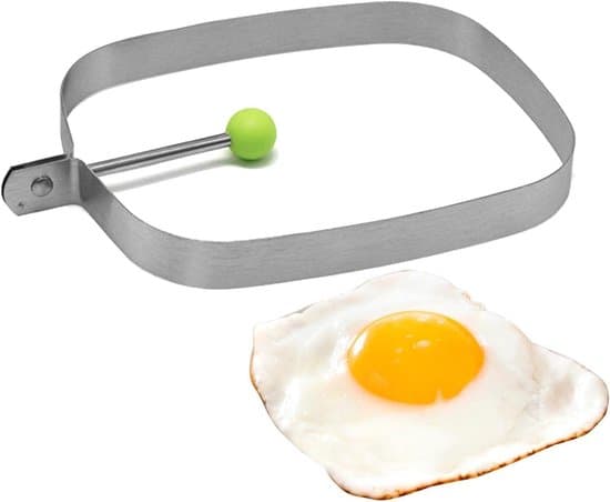 Rektangulær non-stick ægge- og pandekagepande i rustfrit stål til camping