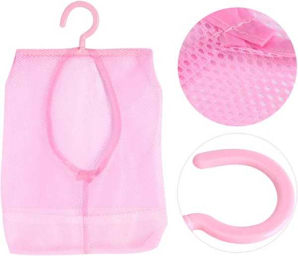 Netopbevaringspose med kroge - Pink