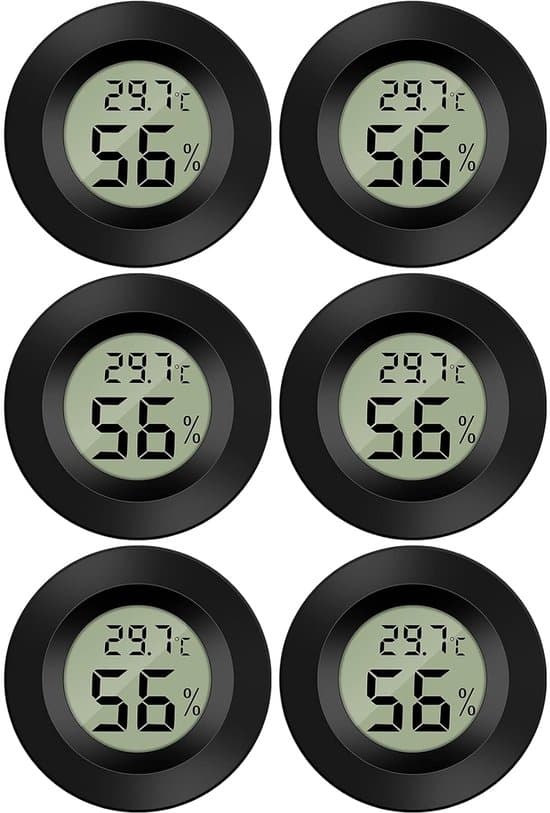 6 Mini LCD Digitale Termometre/Hygrometre