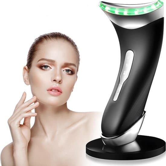Ansigtsmassager til rynkereduktion med varmeterapi og EMS-teknologi