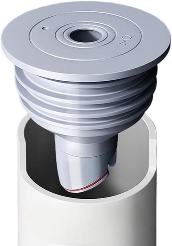 2-pack universella silikonavloppsproppar - Luktsäkra backventil tätningsringar (4 storlekar) - 70-75 mm - Grå