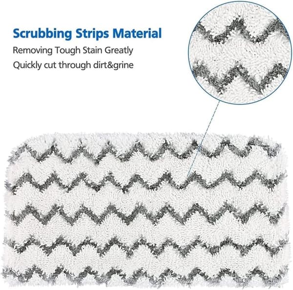 4-pak vaskbare mikrofiber dampmoppepuder til Shark S1000-serien