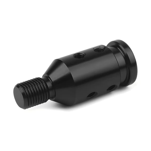 Universal adapter til gearknop i aluminium til biltransmissioner (sort)