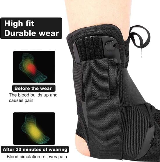 Kompression ankelbandage - Ankelledsortose til svære forstuvninger - Ankelbandage mod ankelsmerter