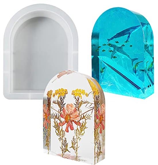 Store 3D Bue Silikoneharpiksforme til Blomsterkonservering og Epoxy DIY Håndværk