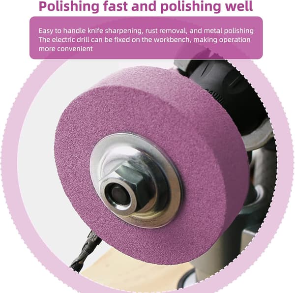 Bore- og slibeskiveadapter, metalslibehoved, 70 mm udvendig diameter