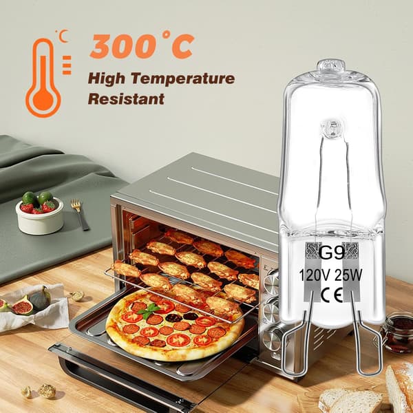 G9 halogenlampor, 25W 120V, 12-pack, 2700K