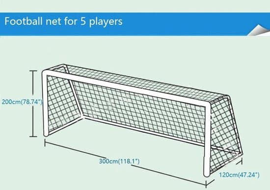 Fodboldnet (kun net) - 3x2 meter - Erstatningsnet til fodboldmål