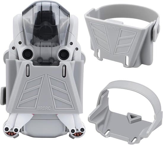 Propelbeskyttere til DJI Mini 3 Pro, stive ABS-stabilisatorremme, grå