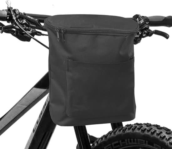 Vandtæt cykeltaske - Styrtaske - Sort