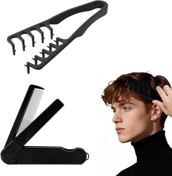 2-delt styling-/filtrekam sæt - 19 cm - Sort