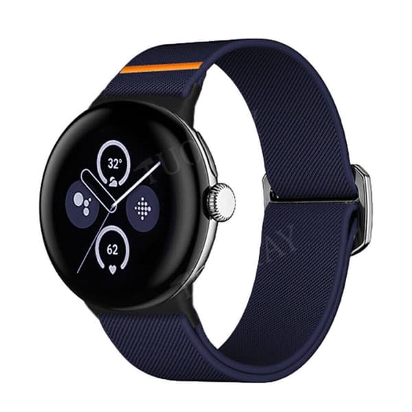 Blødt, elastisk bånd til Google Pixel Watch 3/2/1, 41mm Sport Nylonbånd - Starlight