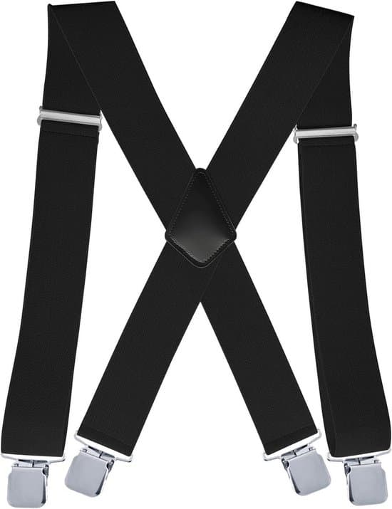 Justerbare seler til mænd og kvinder - Elastiske og komfortable - Sort