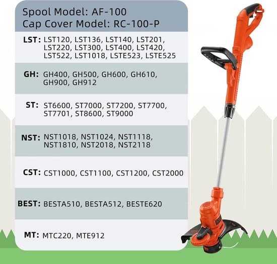 12 trådrullar – Lämplig för Black & Decker A6481 A6485, 1,65 mm
