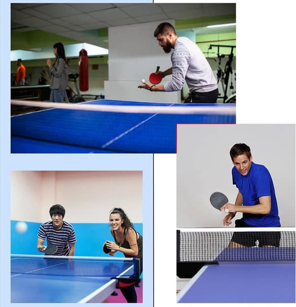 Bordtennisnet - Vandtæt - Foldbart - Grå