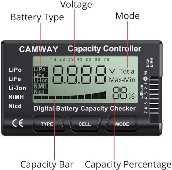 Mini Digital Batterikapacitetsmonitor RC Batteritester - Spændingstester til LiPo NiMH NiCd