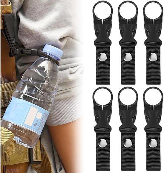 Vattenflaskhållare med bälte - Svart - 12-pack