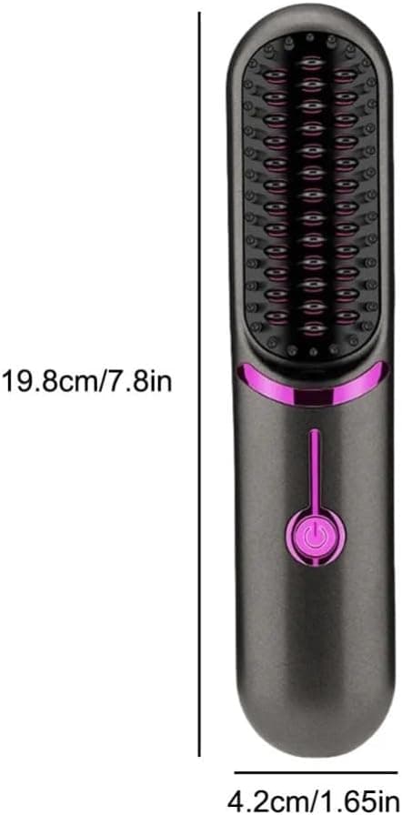 Ledningsfri glattejern med USB-oplader, mini bærbart hårstylingværktøj (sort)
