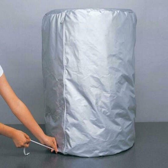 Kraftig förvaringsväska för däckskydd - Däckskydd - 85*120 cm - Universal - Vinterdäckskydd - Silver - L