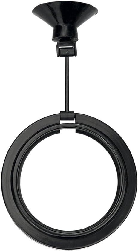 Cirkulær foderstation, sort, model 61303, diameter 7,5 cm.