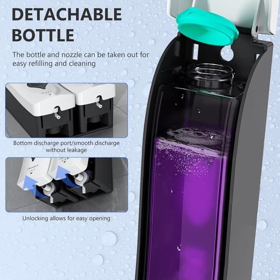 Väggmonterad tvåldispenser - väggmontering - 2 stycken - svart - 300 ml