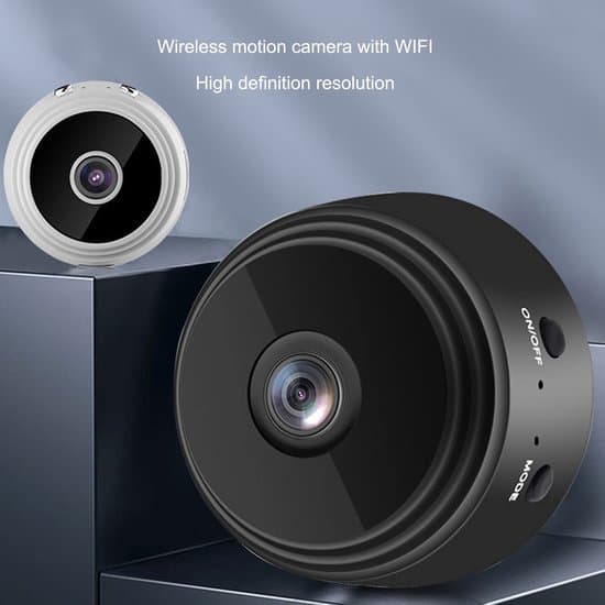 - Trådlös videokamera - Mini säkerhetskamera - HD 720p - Trådlöst format - Säkerhetskamera - WiFi videoövervakning - Lämplig för t...
