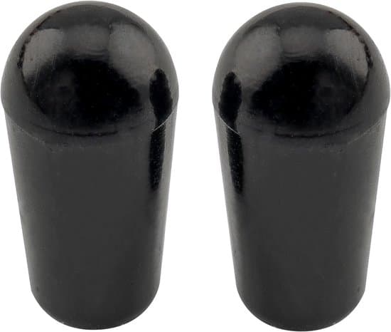 Metrisk M3.5 Guitar LP Toggle Switch Knop, Toggle Switch Hætte, til 3-positions kontakter, Sort (2-delt sæt)