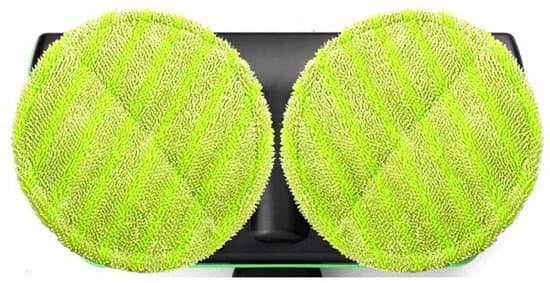 Elektrisk mopp rund handmoppduk ersättningspaket - 6 stycken