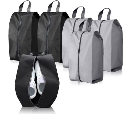 6-pack reseskoväskor (39,3x19x15 cm) med vattentätt material.