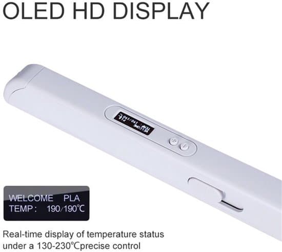 Professionel 3D-printpen med OLED-skærm