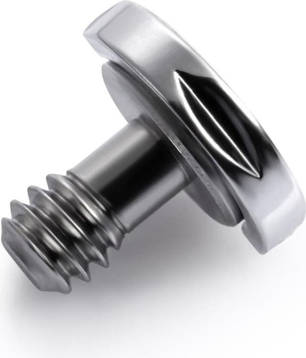 1/4-tommer quick-release pladeskruer, aluminiumslegering, 5 stk.